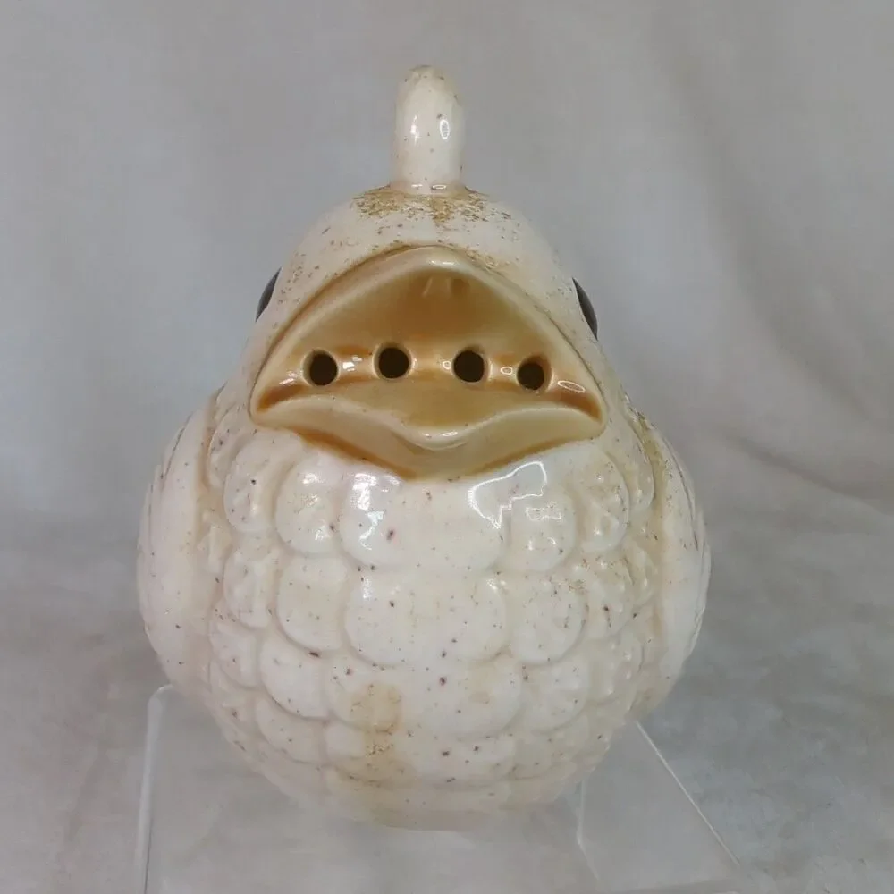 Ceramic Bird Quail Cleanser Salt Spice Shaker Deodorizer Potpourri VTG Kitchen